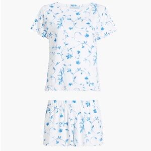 Hill House Nina Pajama Set Blue Botanical